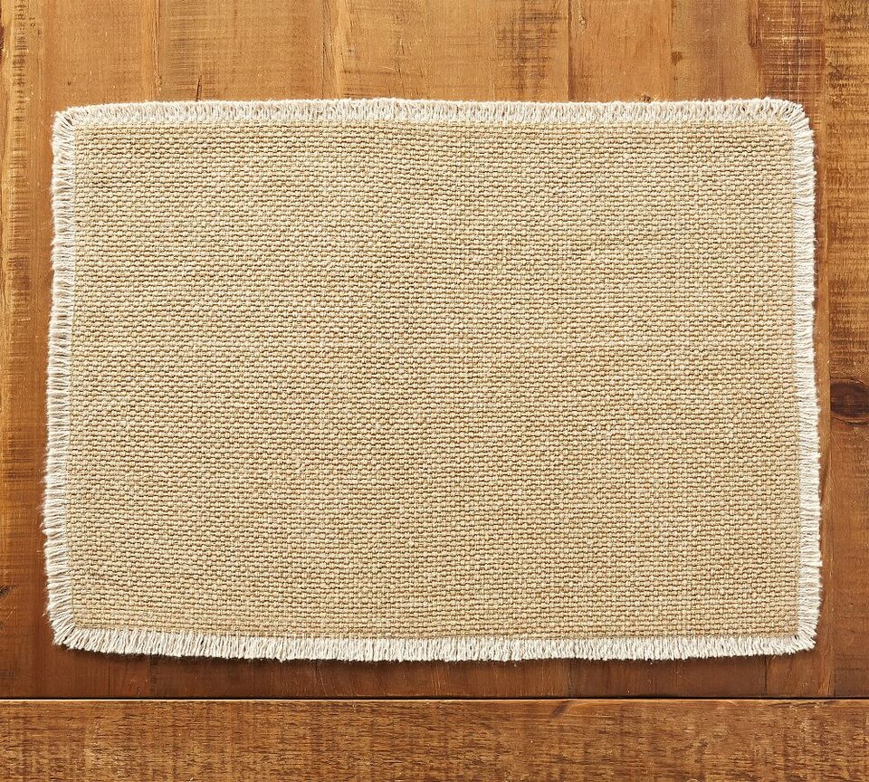 Mason Handwoven Cotton Fringe Placemats Pottery Barn Australia